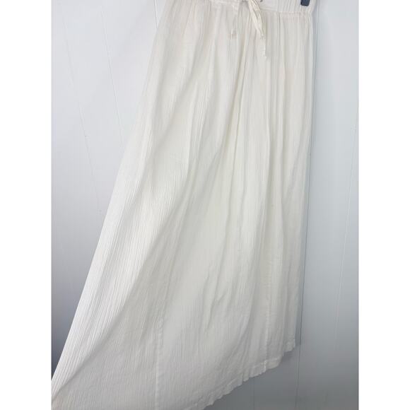 J. Crew White Gauze Maxi Skirt Size XXS Petite Flowy Peasant Tie Waist - Picture 5 of 10